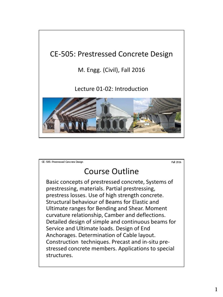 Prestressed Concrete PDF | PDF | Prestressed Concrete | Beam (Structure)