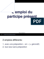 2 Emploi Du Participe Present PDF