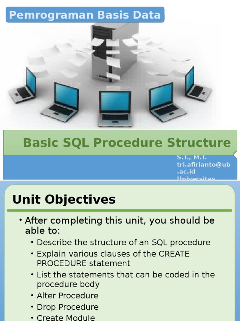 02.basic SQL Procedure Structure | PDF | Sql | Subroutine