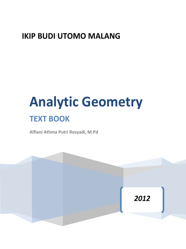 Kumpulan Soal Dan Jawaban Geom. Analitik Bidang Dan Ruang - Contoh Soal