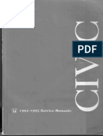 Honda Civic 1992 - 1995 Service Manual PDF