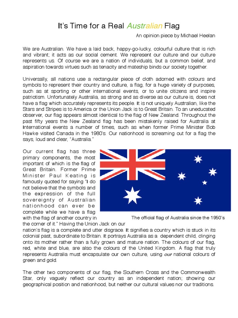 Time for a True Australian Flag | PDF | Flag | National Symbols