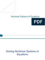 Nonlinear Systems of Equations