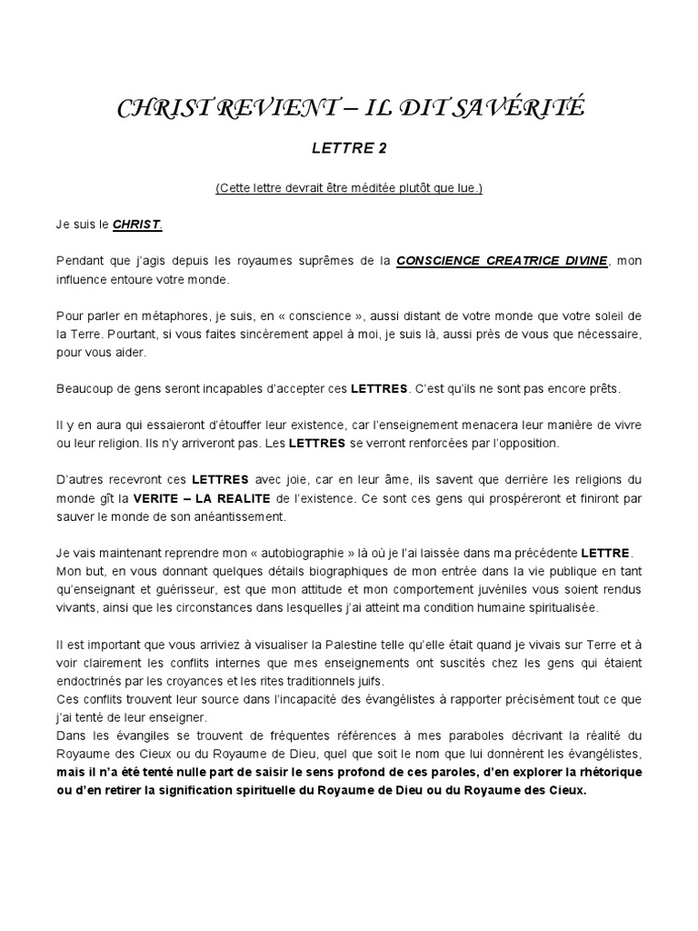 lettres du christ