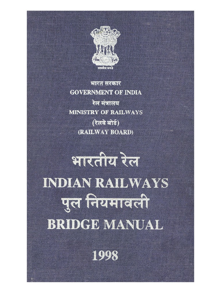 Updated Indian Railway Bridge Manual PDF Deep Foundation Bridge