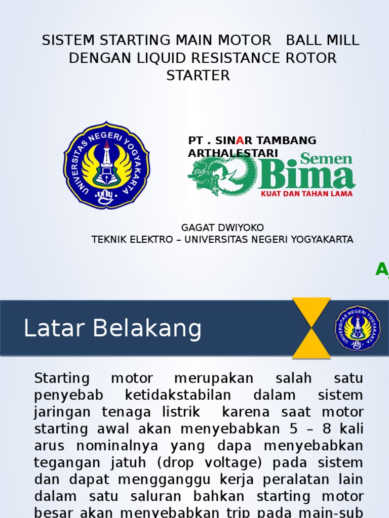Presentasi Starting Motor Dengan Liquid Rheostat | PDF