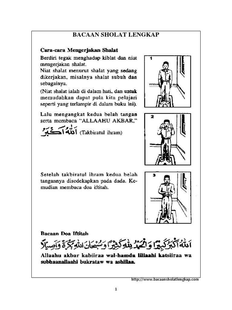 Bacaan Sholat Lengkap Pdf