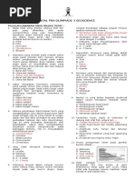 Soal Pra-Olimpiade 3 Geoscience