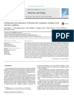 Fretting and WeFretting and wear behaviors of Ni/nano-WC composite coatings in dry and wet conditionsar Behaviors of Ninano-WC Composite Coatings in Dry