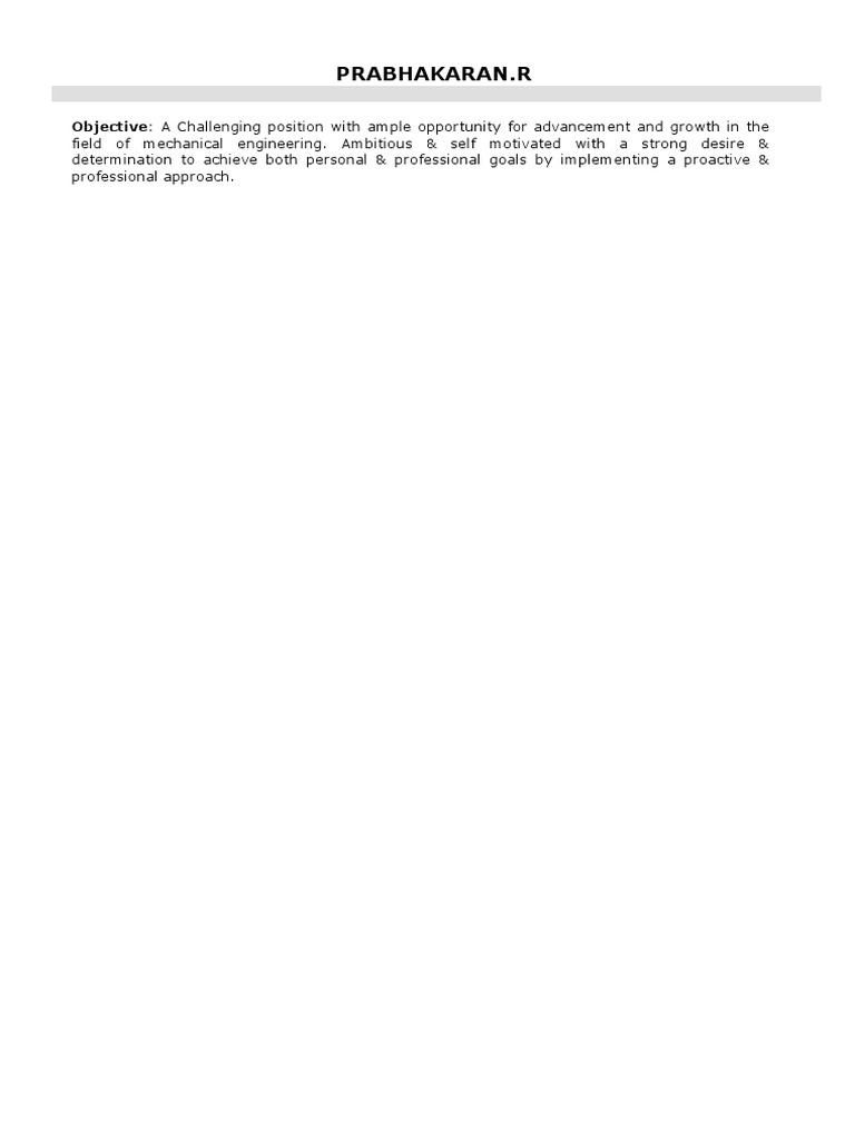 Prabhakaran CV Download Free PDF Aviation Aircraft