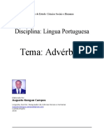 Manual de Adverbios - Trabalho de Lingua Portuguesa - Augusto Kengue Campos - Advérbio de Modo, Advérbio de Intensidade, Advérbio de Lugar, Advérbio de Negação