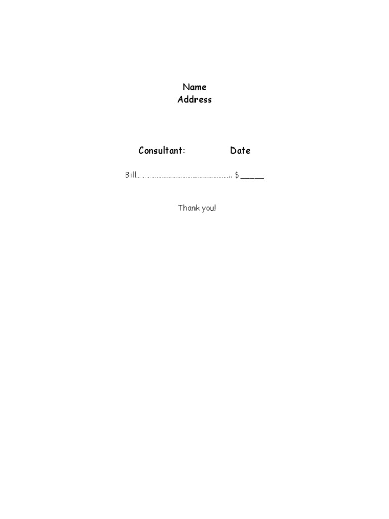 Billing Template | PDF
