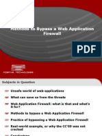 Bypassing Web App Firewalls