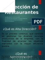 Dirección de Restaurantes