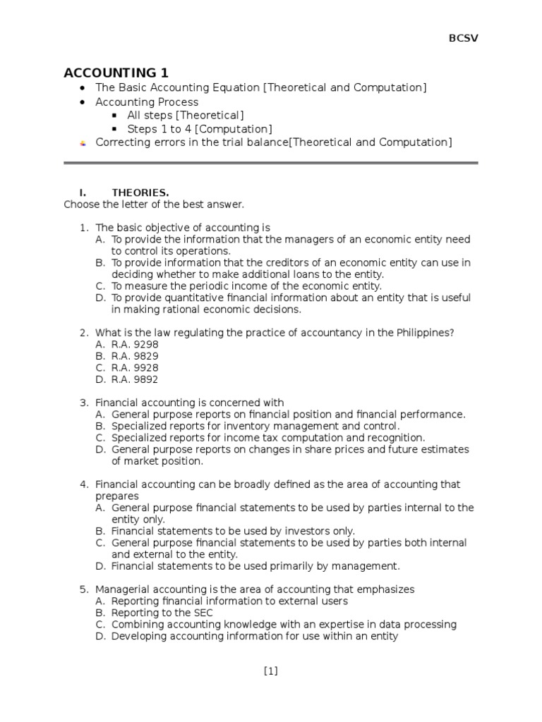 Accounting Basics and Problem Solving Guide | PDF | Debits And Credits ...