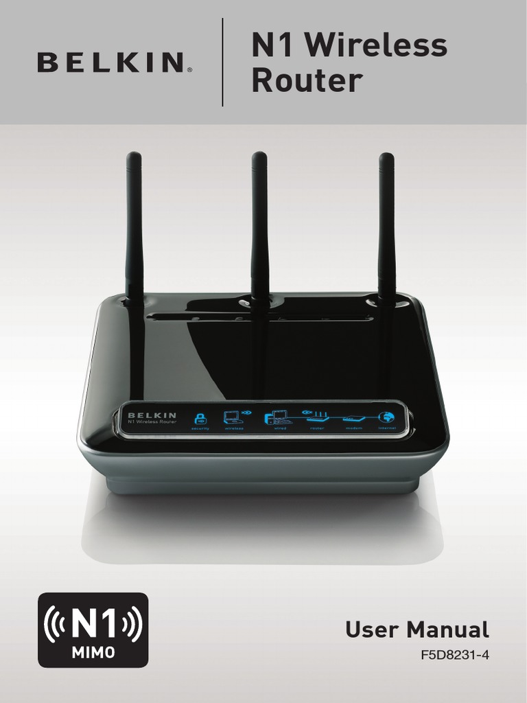 N1 Wireless Router: User Manual | PDF | Ip Address | Computer Network