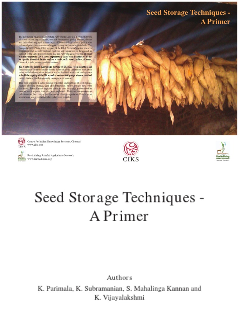 Seed Storage Techniques Explained | PDF | Seed | Warehouse