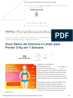 Suco Detox de Cenoura e Limão para Perder 3 KG em 1 Semana - Dicas de Saúde