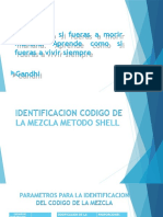 Identificacion Codigo Mezcla Metodo Shell
