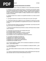 Ejercicios 2º ESO Energía