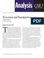 Terrorism and Immigration: A Risk Analysis 