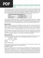 Emerging Demand in Fastness of Home Textiles-Benzoyl Peroxide Fastness