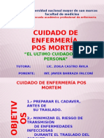 Cuidado de Enfermeria Pos Mortem