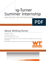 Whiting-Turner Internship Presentation