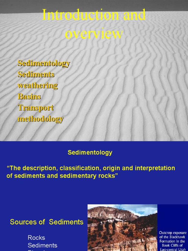 Topic 1 Sedimentary Introduction | PDF | Weathering | Sedimentary Rock
