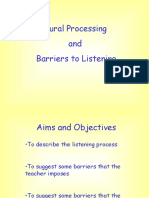 Barriers To Listening
