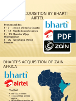 Zain'S Acquisition by Bharti Airtel