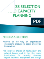 Process Selection and Capacity Planning