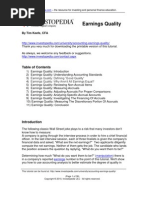 Download Investing - Determine Earnings Quality of a Company  by Money Hacker SN32444523 doc pdf