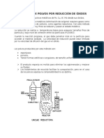 Reducción de Óxidos