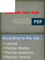 Chronic Heel Pain: by DR/ Hesham Maher Resident of Orthopedic Surgery Hellwan General Hospital
