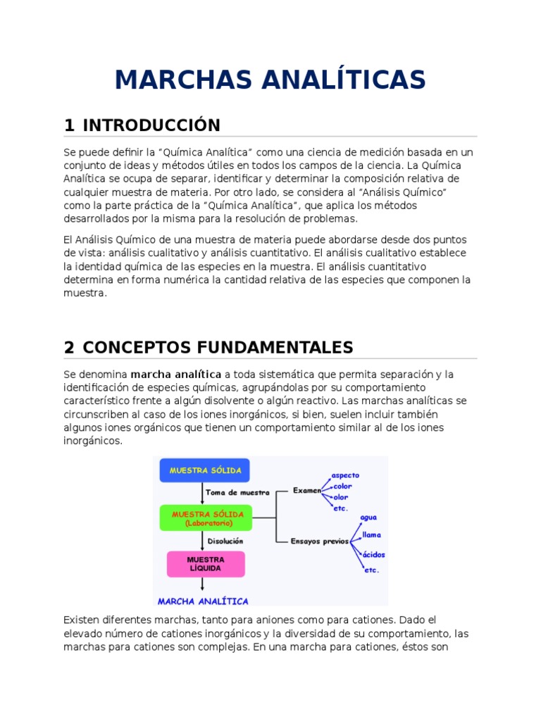 MARCHASANALÍTICAS  Química analítica  Química
