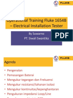 Operational Training Fluke 1654B - Electrical Installation Tester