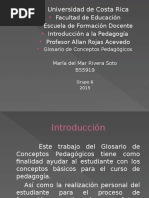 Glosario de Conceptos Pedagógicos