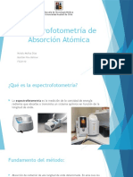 Espectrofotometría de Absorción Atómica