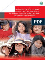 NORMA TECNICA DEL CRECIMIENTO Y DESARROLLO DEL NIÑO