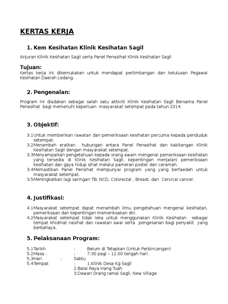 Kertas Kerja Kem Pjbt Pdf