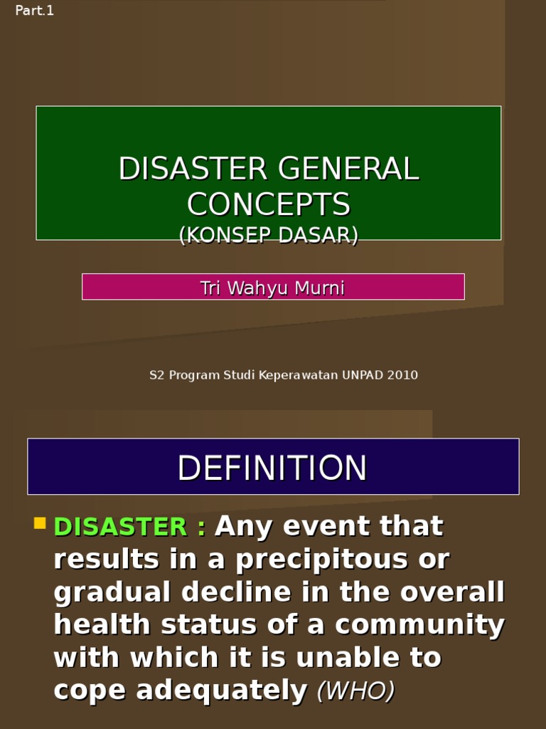 Disaster Basic Principle | PDF