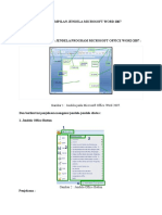 Tampilan Jendela Microsoft Word 2007
