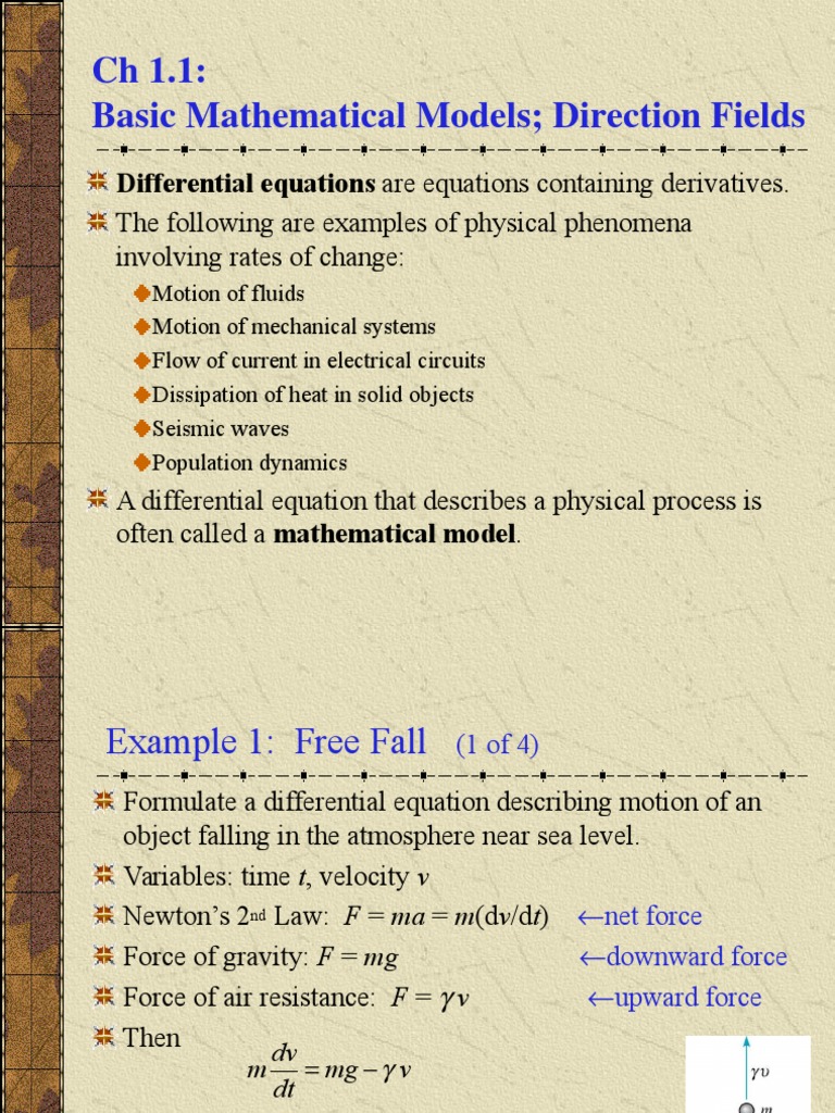 Differential Equations & Direction Fields | PDF | Differential ...