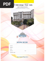 Workbook BBA 1st Year