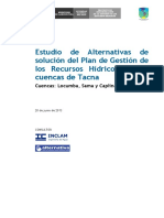 Estudio de Alternativas de Solucion Tacna