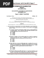 Intermediate Examination: Suggested Answer - Syl12 - Dec2015 - Paper 7