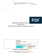 Memoria Estructural - Proyecto Bienaventurados (Revisada 09112015)