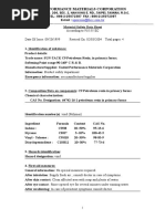 Material Safety Data Sheet