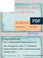 Akar Pangkat Logaritma